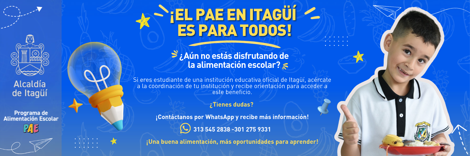 El PAE en Itagüí es para todos